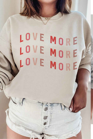 LOVE MORE VALENTINE SWEATSHIRT PLUS SIZE