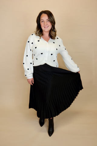 All About LOVE Pleated Skirt