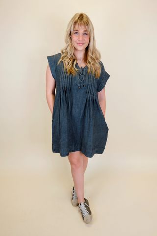 Nights In Nashville Denim Dress