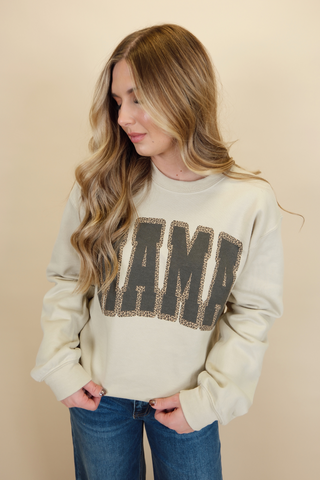 MAMA Leopard Sweatshirt