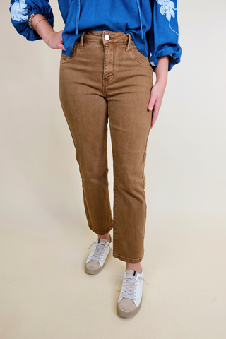 Cappuccino Mid Rise Jeans