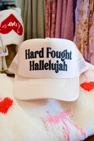 Hard Fought Hallelujah Trucker Hat