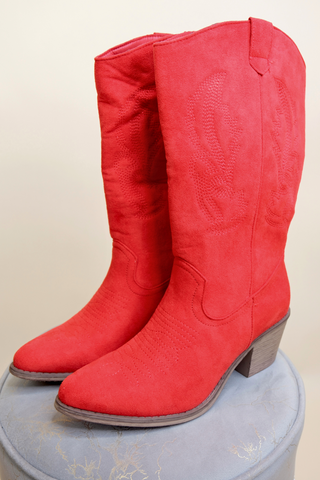 The Caroline Boot - Red