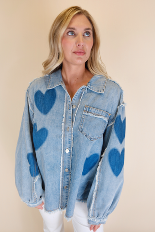 Heart Denim Jacket