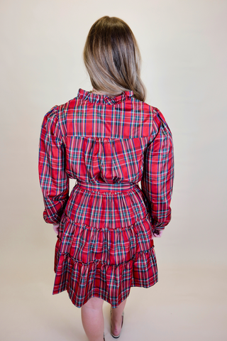 Deck The Halls Plaid Dress