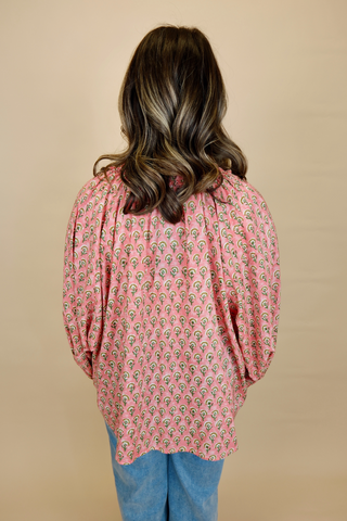 Someone To Love Print Blouse