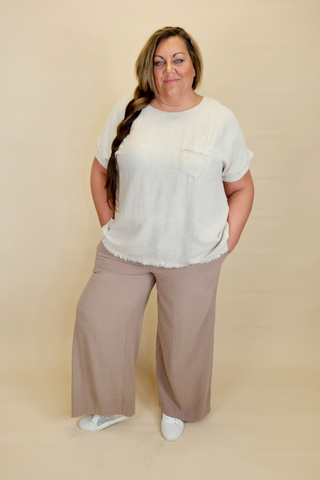 Make My Day Linen Pants in Plus