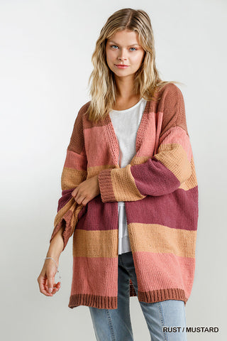 Layer Up Striped Cardigan