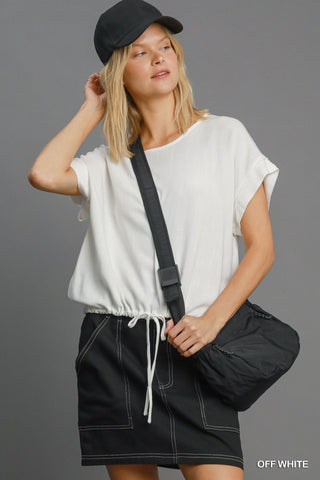 Lovely Linen Cap Sleeve Top