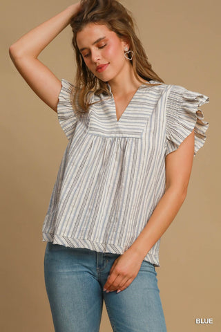 Striped Babydoll Top