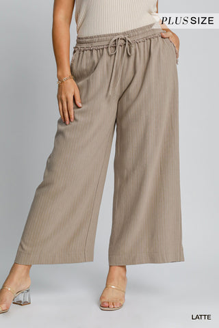 Make My Day Linen Pants in Plus