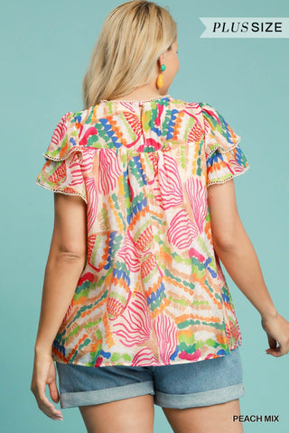 Tropical Paradise Top in Plus